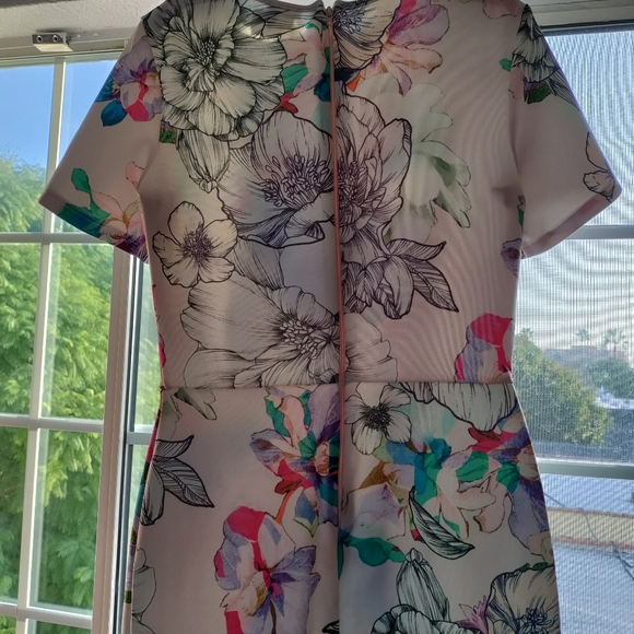 ASOS Floral Print Short Sleeve Dress size 10 - Picture 9 of 14